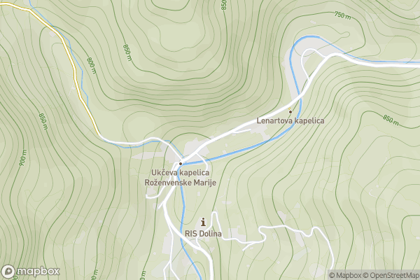 static Mapbox map