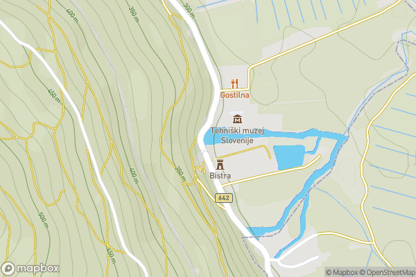 static Mapbox map