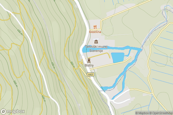 static Mapbox map