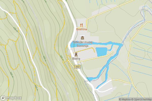 static Mapbox map