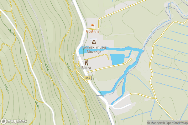 static Mapbox map