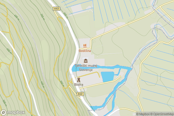 static Mapbox map