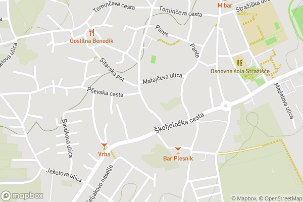 static Mapbox map