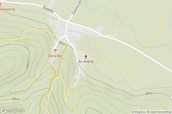 static Mapbox map