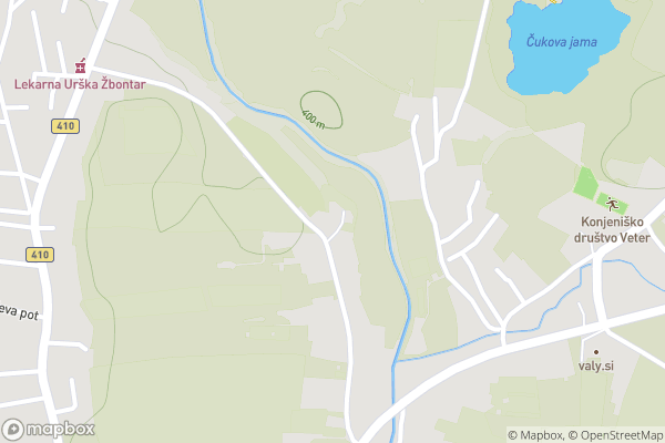 static Mapbox map