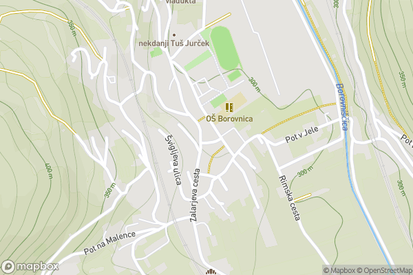 static Mapbox map