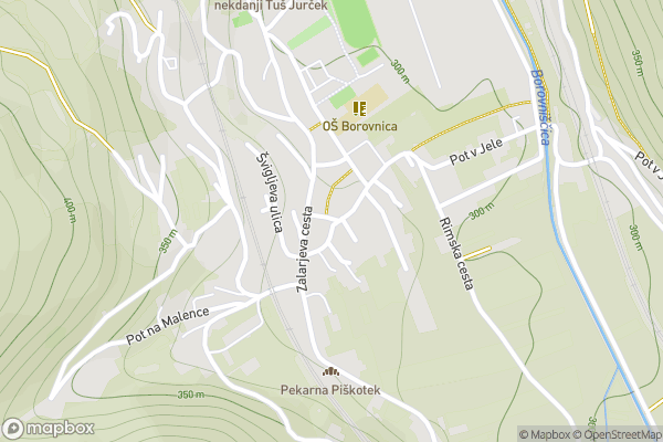 static Mapbox map