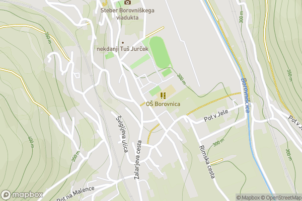 static Mapbox map