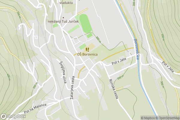 static Mapbox map