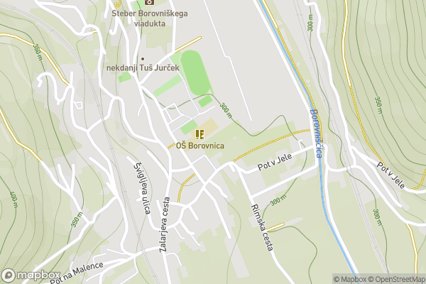 static Mapbox map