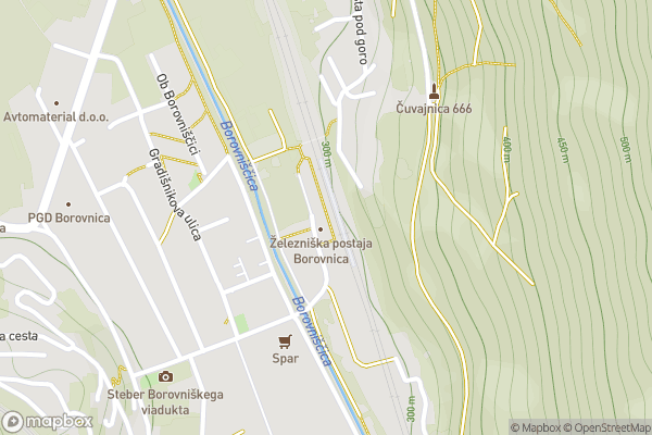 static Mapbox map