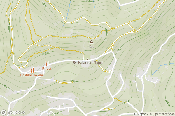 static Mapbox map