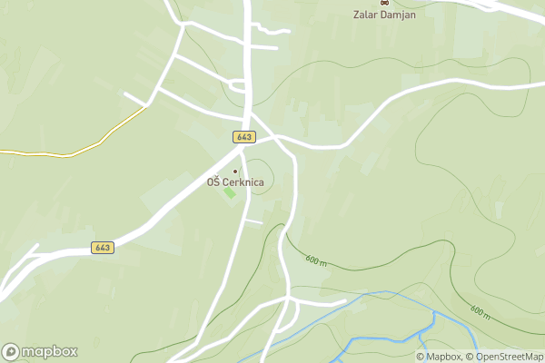 static Mapbox map