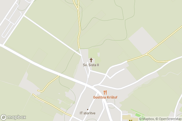 static Mapbox map