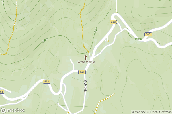 static Mapbox map