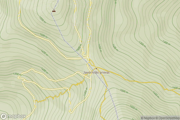 static Mapbox map