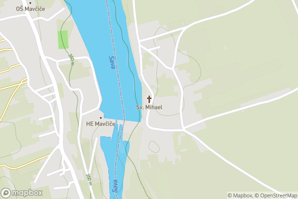 static Mapbox map