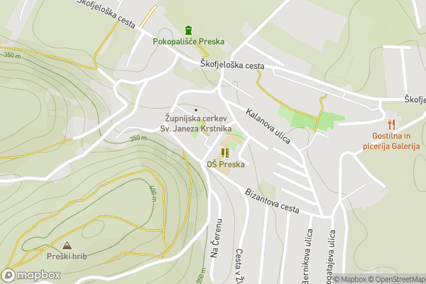 static Mapbox map