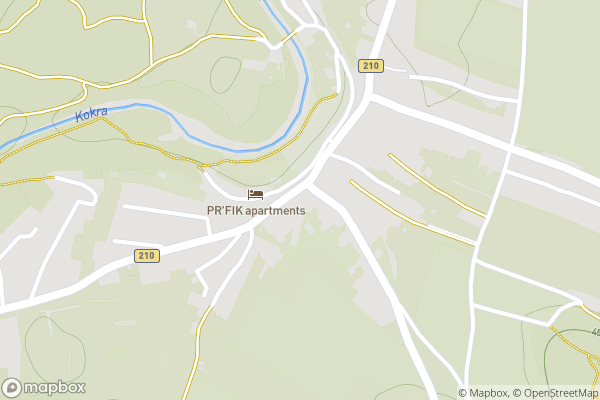 static Mapbox map
