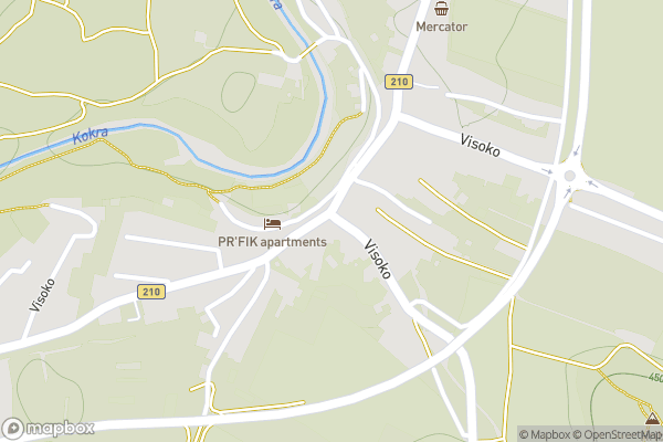 static Mapbox map