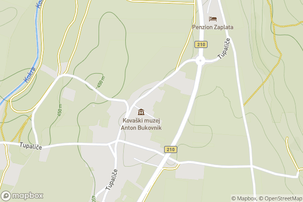 static Mapbox map