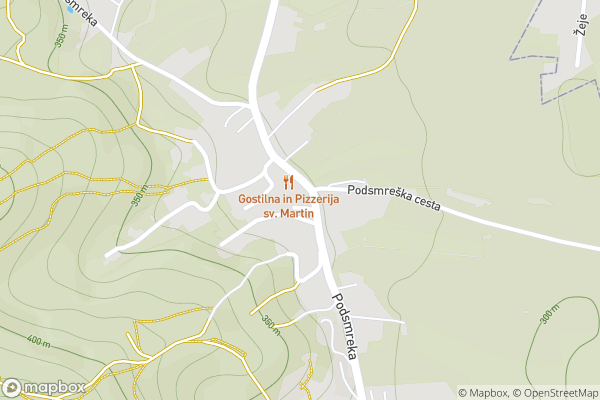 static Mapbox map