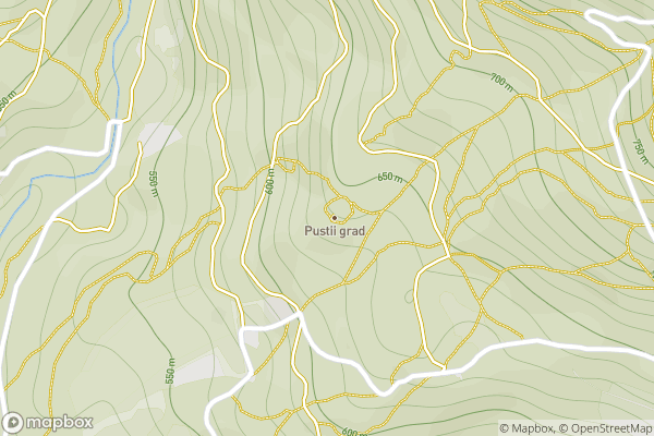 static Mapbox map