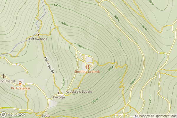 static Mapbox map