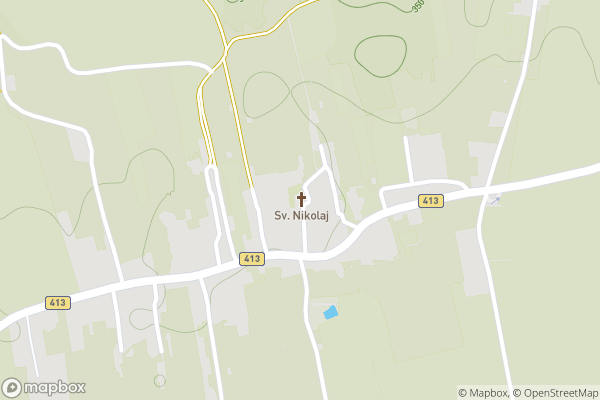 static Mapbox map