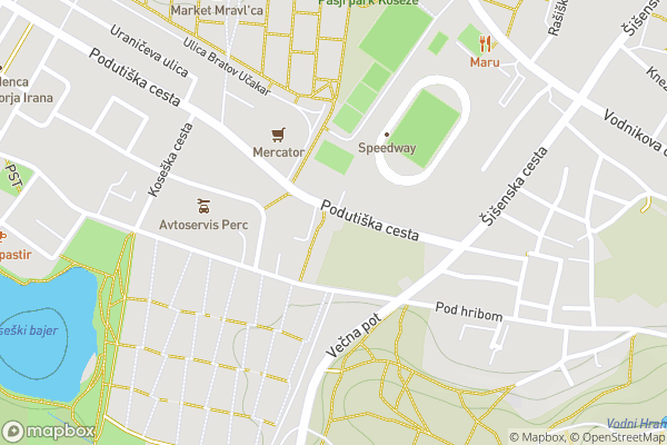 static Mapbox map