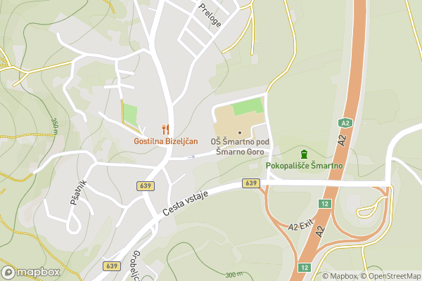 static Mapbox map