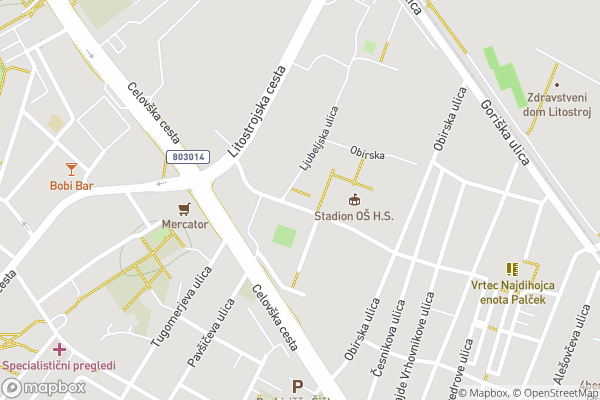 static Mapbox map