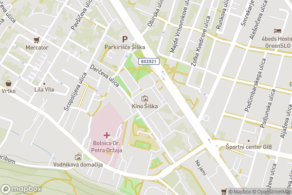 static Mapbox map