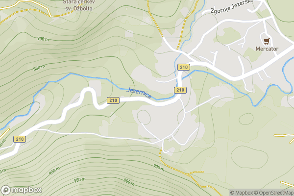 static Mapbox map
