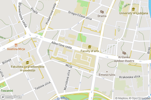static Mapbox map