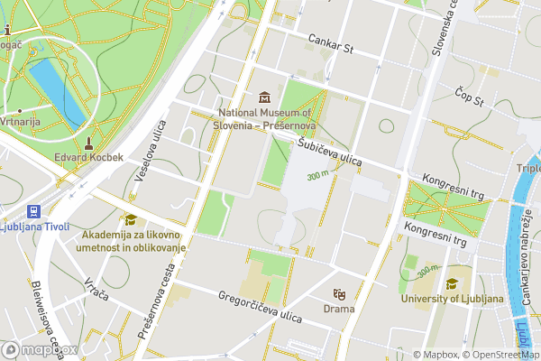 static Mapbox map