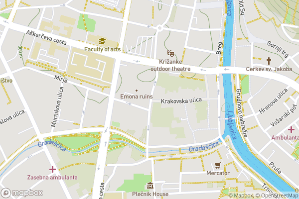 static Mapbox map
