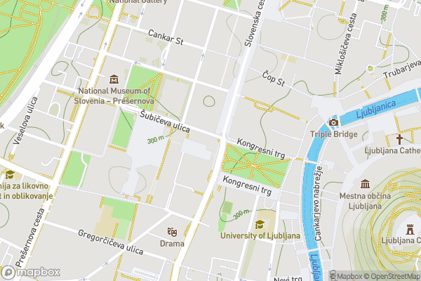 static Mapbox map