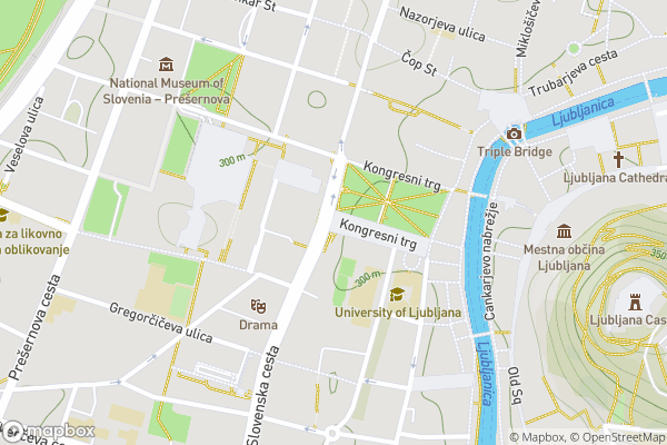 static Mapbox map