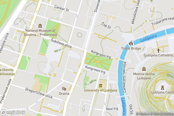 static Mapbox map
