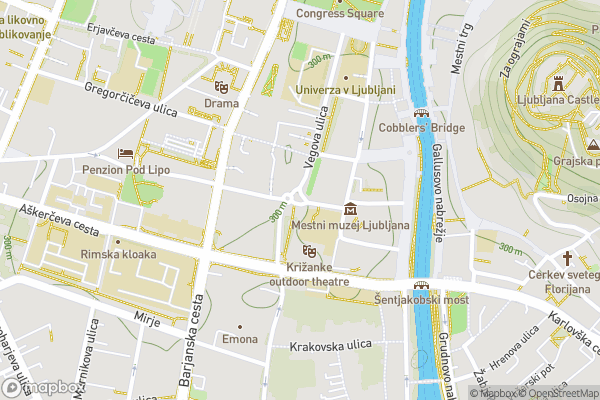 static Mapbox map