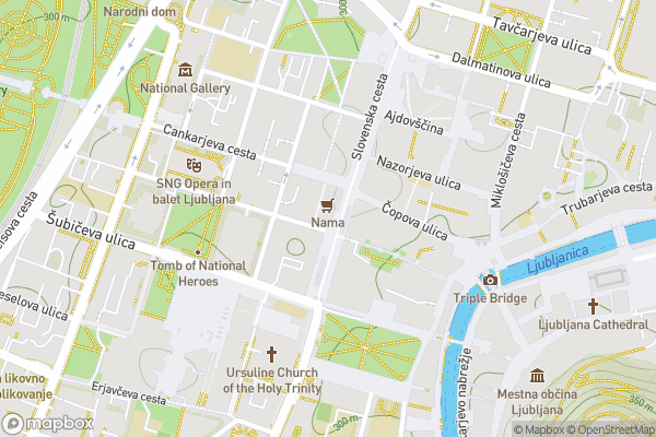 static Mapbox map