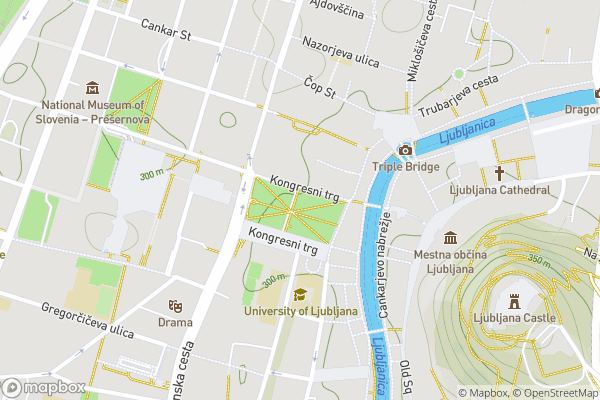 static Mapbox map