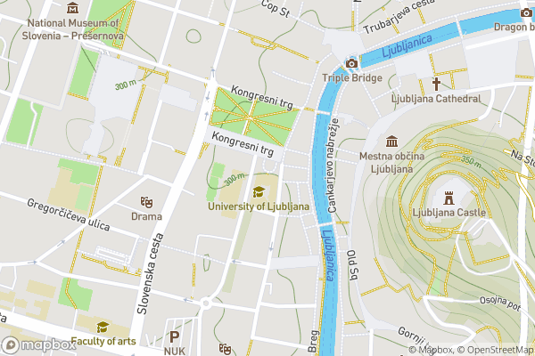 static Mapbox map