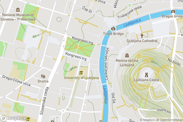 static Mapbox map