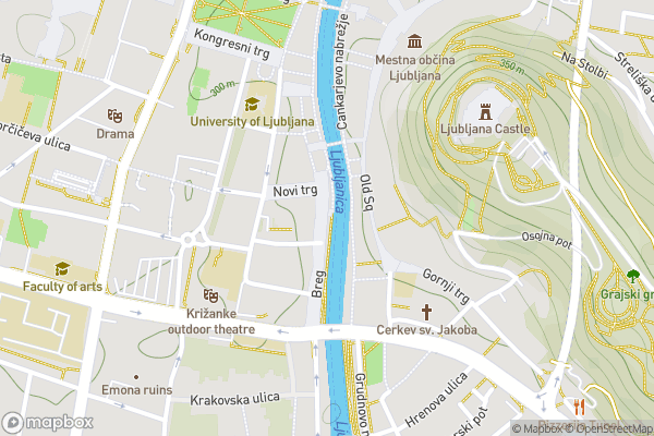 static Mapbox map