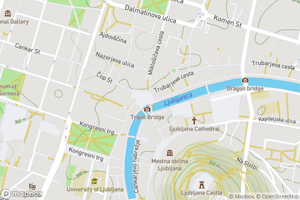 static Mapbox map