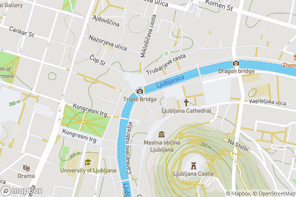 static Mapbox map