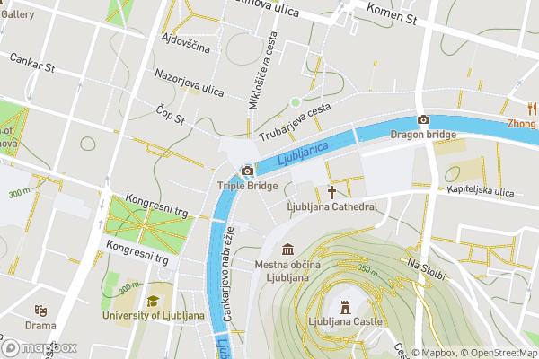 static Mapbox map