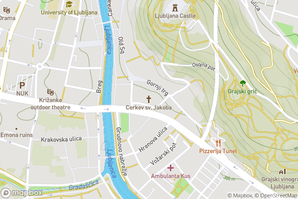 static Mapbox map